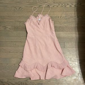 Hello Molly light pink mini dress